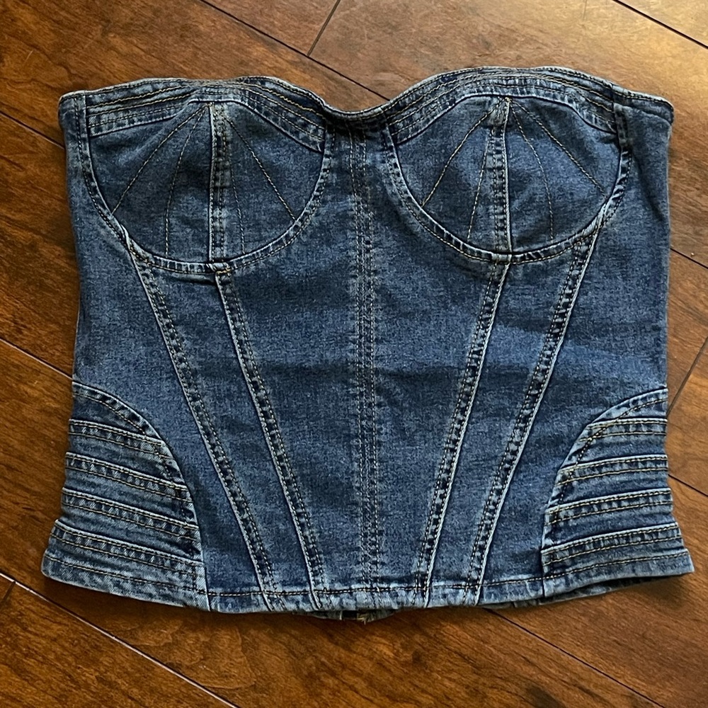 Denim top